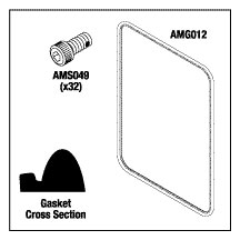 (image for) AMSCO Medallion DOOR GASKET KIT (24" x 36" Door)