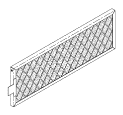 (image for) SC12 FRESH AIR FILTER (9.87" Long x 3.25" Wide)