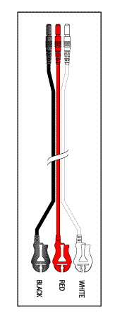 (image for) AAEMM 3 LEADWIRE SET - 24" DIN/PINCH