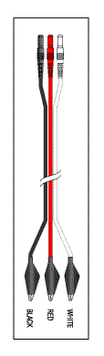 (image for) AAEMM 3 LEADWIRE SET - 24" DIN/ALLIGATOR