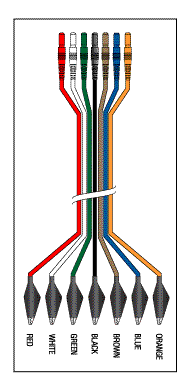 (image for) 3000 HOLTER 7 LEADWIRE SET - 24" DIN/ALLIGATOR (Veterinary Use)