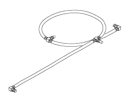 (image for) 110 POWER HOSE (BOTTOM) (MOTOR/PUMP TO HYDRAULIC CYLINDERS)