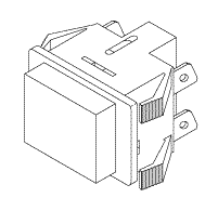 (image for) 105 CONTROL BOX HEATER SWITCH (RED)