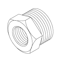 (image for) P22 DESICCANT TANK FILTER ADAPTOR (1/4 FPT x 1/2 MPT)