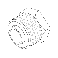 (image for) Cavitron® G120 POLYFLO NUT (1/4" BRASS)