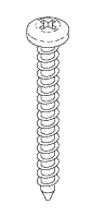 (image for) Midmark M11 TOP COVER SCREW (TO SIDE PANELS) M11-001 thru -019