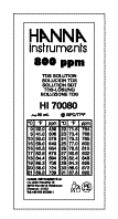 (image for) Statim 5000 WATER QUALITY TESTER CALIBRATION SOLUTION