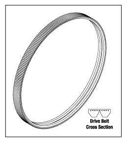 (image for) BullDog 550 DRIVE BELT 26.38" Long