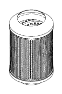 (image for) BullDog 550 FILTER ELEMENT 3.40" O.D. X 5.15" L